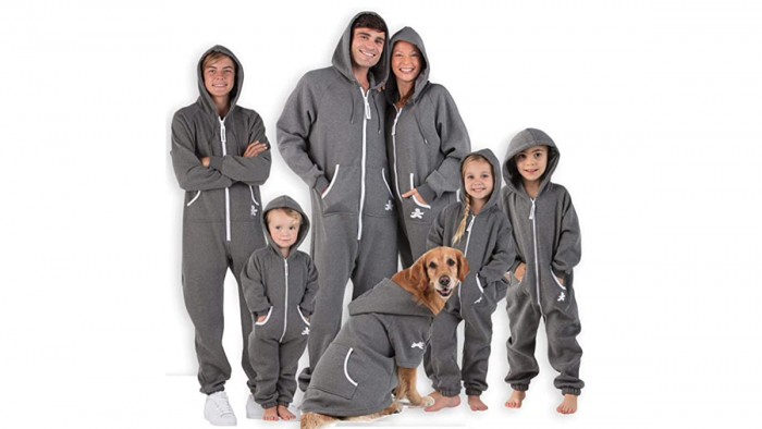 gray family pajamas